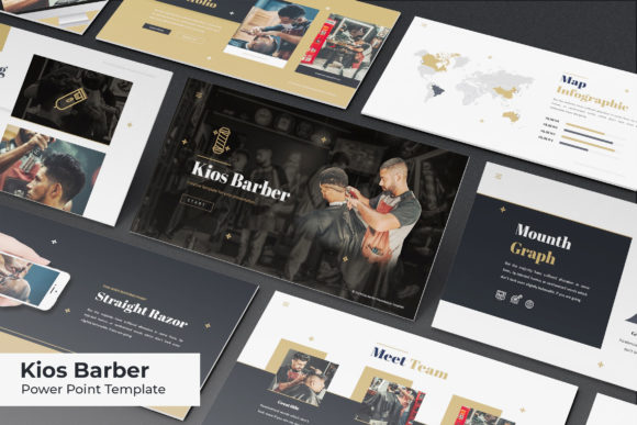 Barber Presentation Template: 150+ Slides for Branding Success