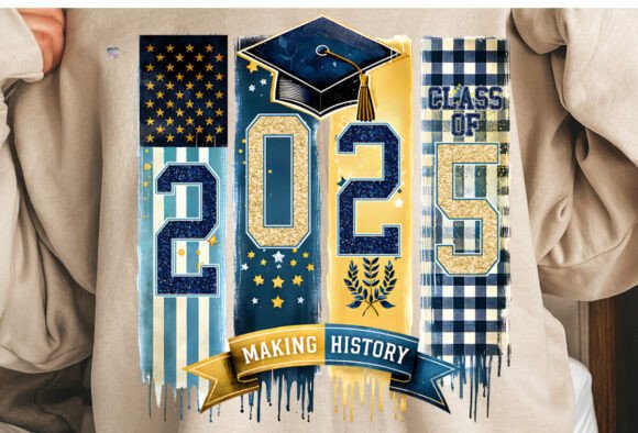 Celebrate the Class of 2025 with Brushstroke PNG Designs