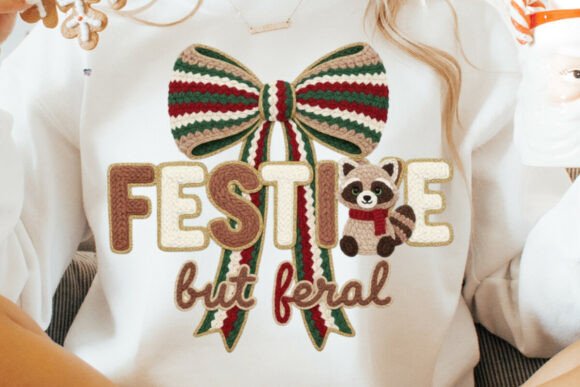 Cozy Chaos: Unleashing the Festive Feral Crochet Yarn Raccoon