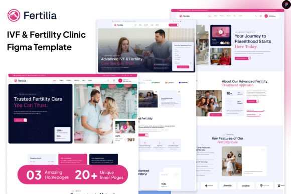 Crafting Calm: The Fertilia IVF Clinic Figma Template
