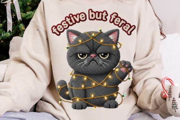 Embrace the Chaos: Designing with the Festive Feral Grumpy Cat