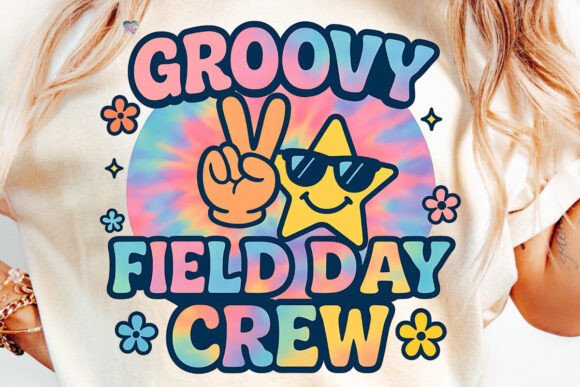 Groovy Tie Dye PNG for Creative Field Day Merchandise