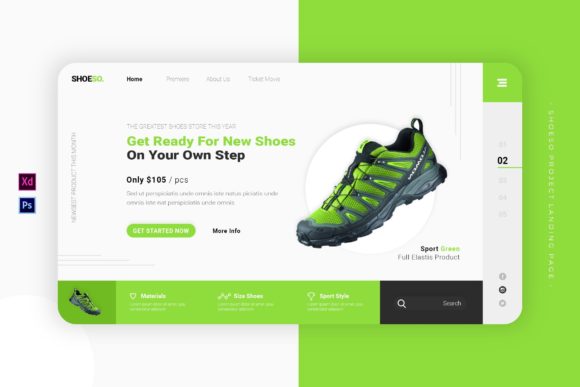 Shoeso Project: A Modern Landing Page for Your Brand