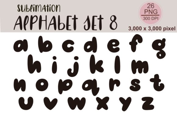 Sublimation Alphabet Set 8: A Bold Toolkit for Creative Projects