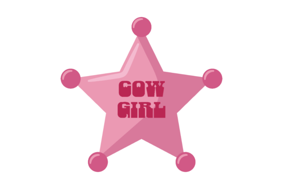 Unlock Creative Potential with the Cowgirl Badge Star Design